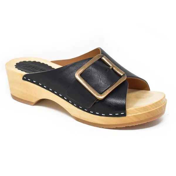 Grünbein Shoes Grünbein Shoes Holzclog-Pantolette Banu, Gelb, – Produktbild 2 von 4