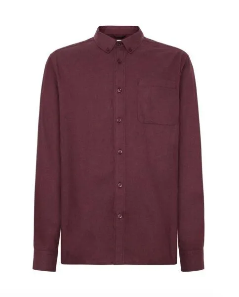 Knowledge Cotton Apparel Knowledge Cotton Apparel Flannel Shirt, Fig /dunkelrot, – Produktbild 1 von 1