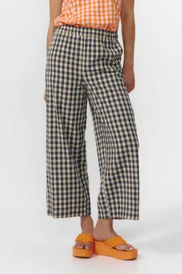 SUITE13LAB SUITE13LAB Damen vegan Hose Santa Check Grau – Produktbild 1 von 1