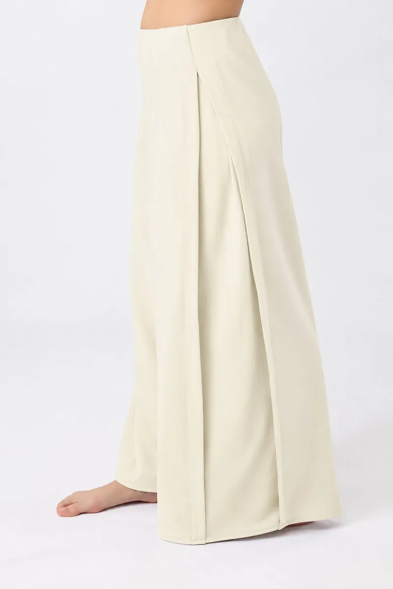 mandala MANDALA Damen vegan Hose Extra Weit Morning White, Weiß, – Produktbild 2 von 2