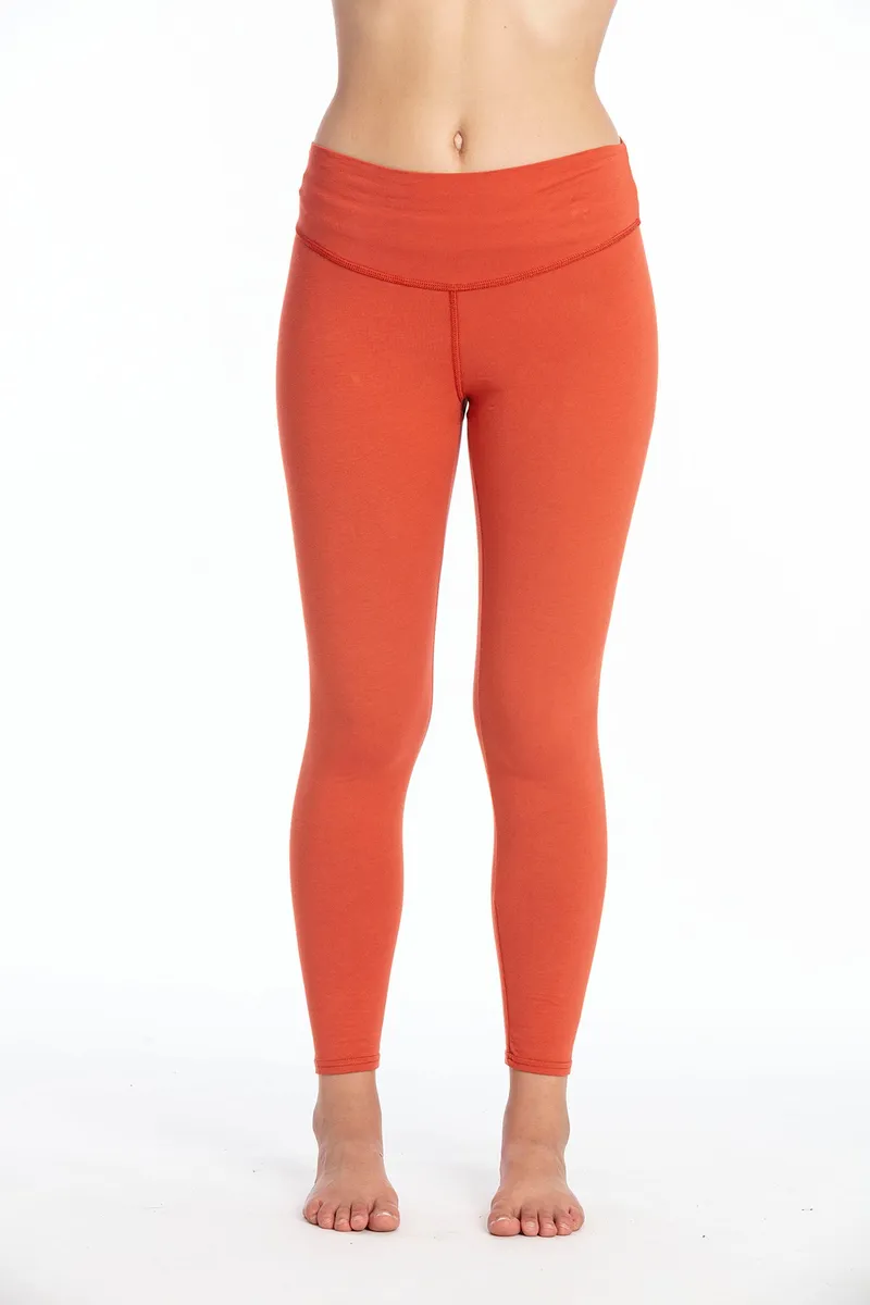 RAVENS VIEW IBIZA RAVENS VIEW IBIZA Damen vegan Legging Deva Terracotta, Dunkelorange, – Produktbild 1 von 2