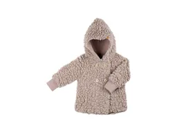 Pure pure by Bauer PURE PURE by Bauer Kinder Jacke Bio-Schurwolle Plüsch mit Kapuze Doppelreiher kaschmir Gr. 98/104 – Produktbild 1 von 1