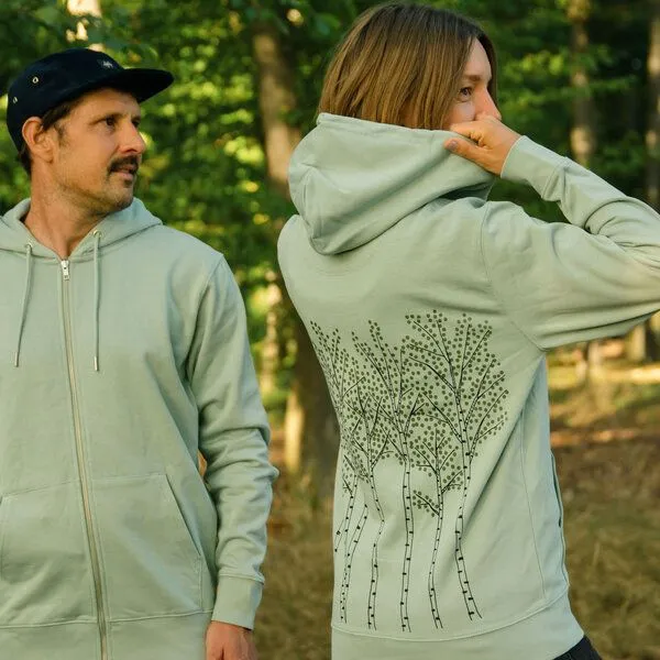 Cmig Cmig Birken Kapuzenjacke unisex, Aloe (türkis), – Produktbild 5 von 8
