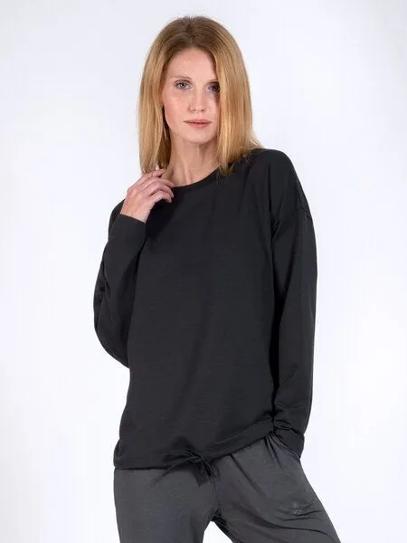 Magadi Magadi Yoga Sweater GIGI, Schwarz, – Produktbild 1 von 4