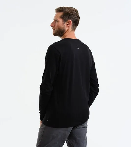 Gary Mash GARY MASH Langarmshirt Scott Passt scho. aus Biobaumwolle, Schwarz, – Produktbild 4 von 4
