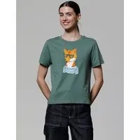 watapparel watapparel T-Shirt Frauen Fuchs, Green bay, – Produktbild 1 von 1