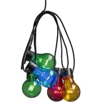 Konstsmide Konstsmide LED-Lichterkette Party, 6h Timer, 5 Birnen bunt, 40 Dioden warmweiß – Produktbild 1 von 1
