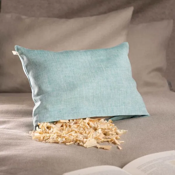 nahtur-design nahtur-design Zirbenkissen aus Bioleinen | groß | 25 x 35 cm, Tuerkis, – Produktbild 2 von 4