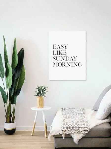 Photocircle Photocircle Poster / Leinwandbild - Easy Like Sunday Morning No5 – Produktbild 4 von 4