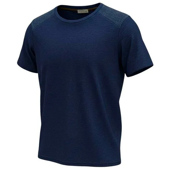 körber mode körber mode T-Shirt aus europäischem Hanf und Biobaumwolle dunkelblau weich – Produktbild 1 von 1