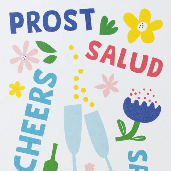 Bow & Hummingbird Bow & Hummingbird Postkarte Cheers – Produktbild 2 von 3