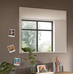 Inn.Furn Wandspiegel Skid (Garderobenspiegel in Kaschmir Sand, 80 x 70 cm), verdeckte Wandbefestigung – Produktbild 1 von 1