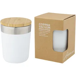 Avenue Avenue Lagan 300 ml Kupfer-Vakuum Isolierbecher mit Bambusdeckel, Weiß, – Produktbild 1 von 1