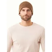 ORGANICATION ORGANICATION Unisex Strick-Beanie aus Bio-Baumwolle, Braun(camel), – Produktbild 1 von 1
