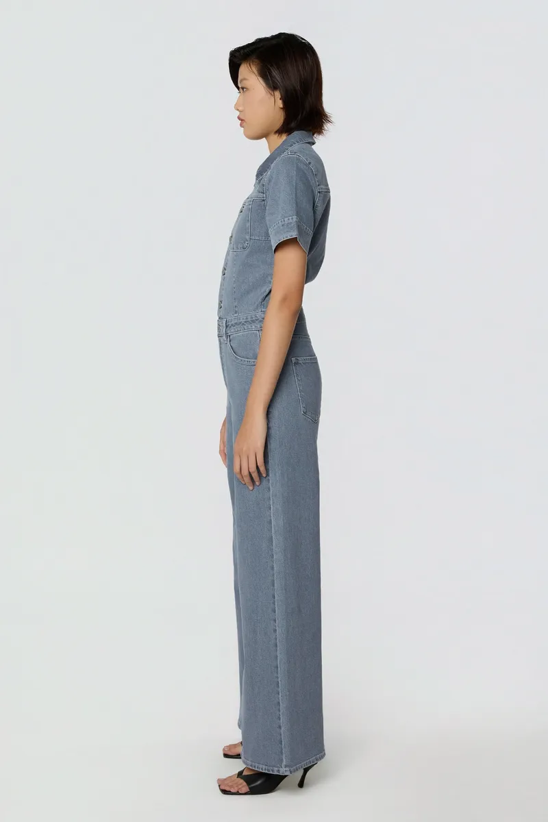 DAWN Dawn Damen vegan Overall Twitter Schiefergrau, Grau, – Produktbild 2 von 2