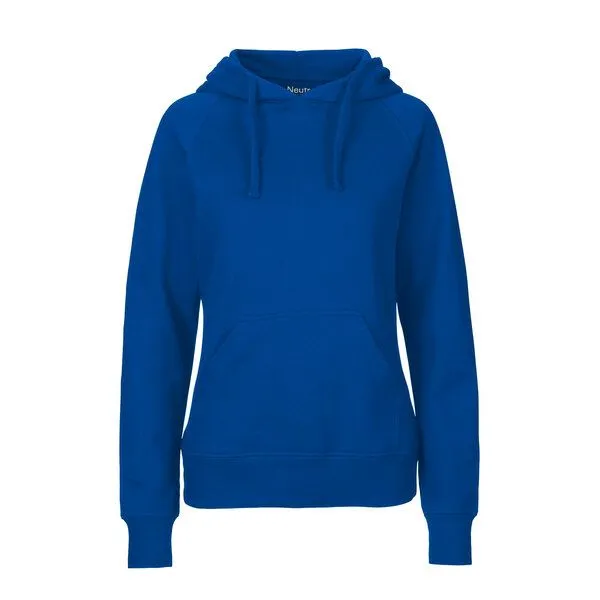 HANDGEDRUCKT HANDGEDRUCKT "Medusa" Frauen HOODY aus reiner Biobaumwolle (kbA), Royal, – Produktbild 2 von 4