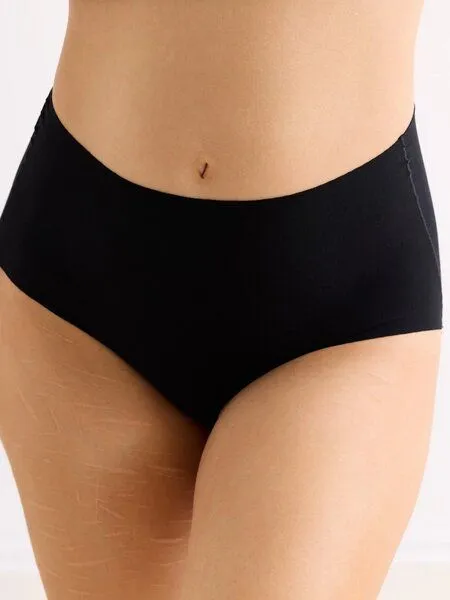 erlich textil erlich textil Light Touch High Waist Slip im 3er Pack aus weichem Modal, made in Europe, Schwarz, – Produktbild 4 von 5