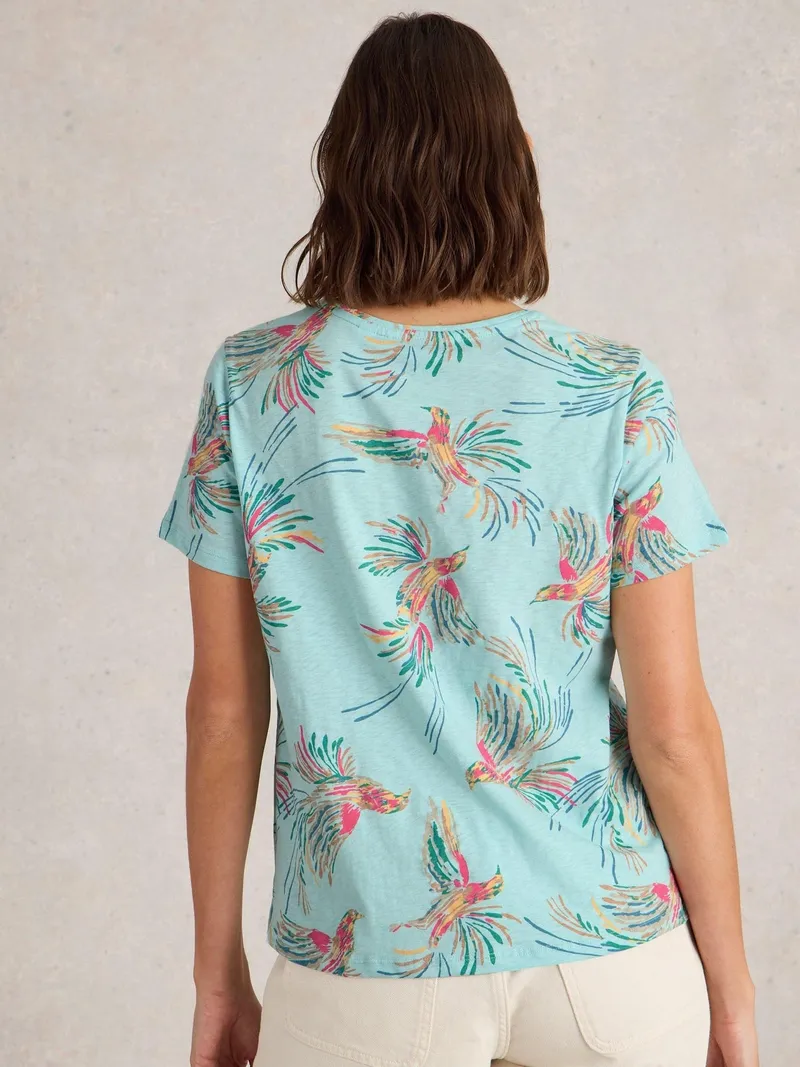 White Stuff T-Shirt Abbie - 38/R, Blau print, – Produktbild 4 von 4