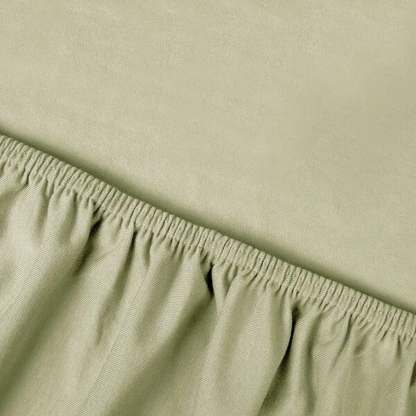 Kayori Kayori Tara Spannbetttuch Stretch Jersey, Salbeigrün, – Produktbild 4 von 4