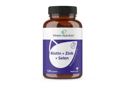 R(h)ein Nutrition R(h)ein Nutrition Biotin + Zink + Selen für Haut, Haare & Nägel Kapseln, 120 St., 24.2 g – Produktbild 1 von 1