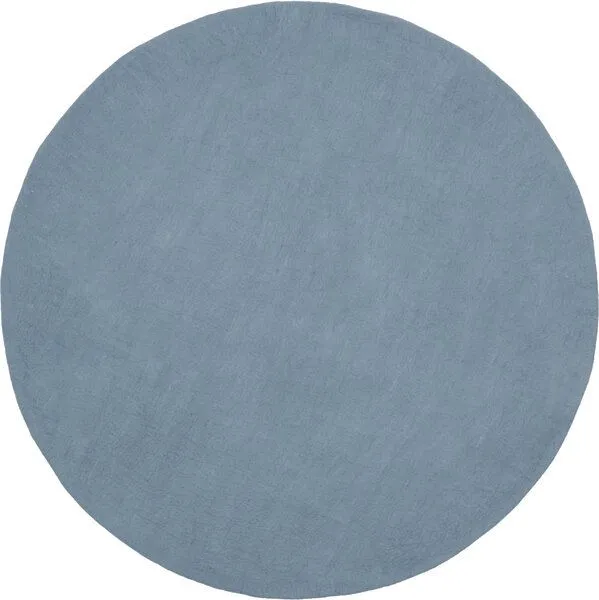 myfelt myfelt Filzteppich rund, 100% reiner Schurwolle, Hellblau (mia), – Produktbild 1 von 4