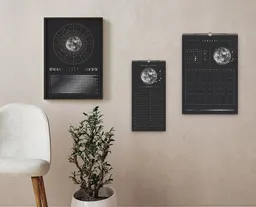 Mondkalender 2027 - Wandkalender A3, A4 - schwarz // ShellyCreates – Produktbild 1 von 1