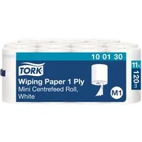 Tork Tork Mehrzweck-Papierwischtücher mit Mini-Innenabrollung M1, 11 x 120 m, weiß – Produktbild 1 von 1