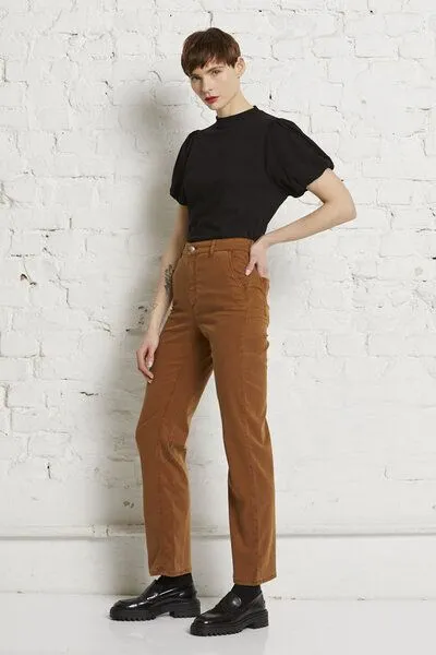 Wunderwerk Wunderwerk Damen Hose, elastisch "Avril high flex", Braun (843), – Produktbild 1 von 3