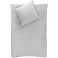 jilda tex jilda-tex Musselin-Bettwäsche Medina 100% Bio-Baumwolle Made in Green in naturfarben, Hellgrau, – Produktbild 1 von 1