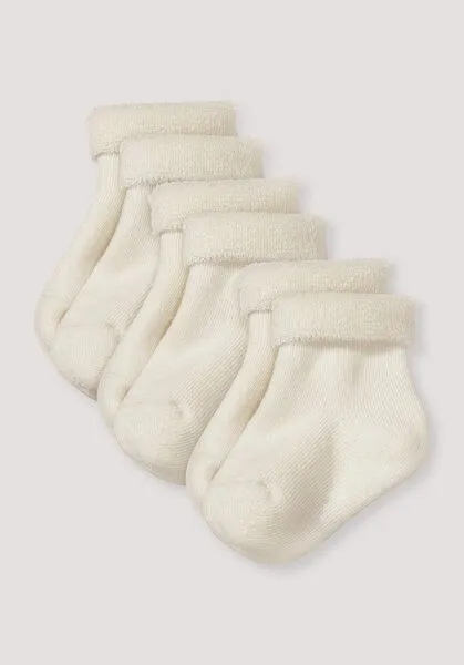 hessnatur hessnatur Plüsch Socke im 3er-Pack, Natur, – Produktbild 5 von 5