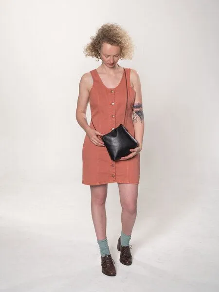 monday market monday market Ledertasche Stina, Schwarz, – Produktbild 2 von 3