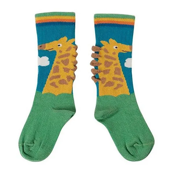 Frugi Frugi Socken Giraffe mit witzigen 3D Details – Produktbild 1 von 2