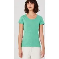 HempAge HempAge Damen T-Shirt mit Rollsaum Hanf/Bio-Baumwolle, Miami(grün), – Produktbild 1 von 1
