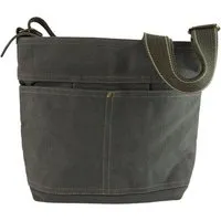 Domelo Domelo gewachste Canvas Umhängetasche. Damen wasserabweisende khakigrüne Hobo Tasche – Produktbild 1 von 1