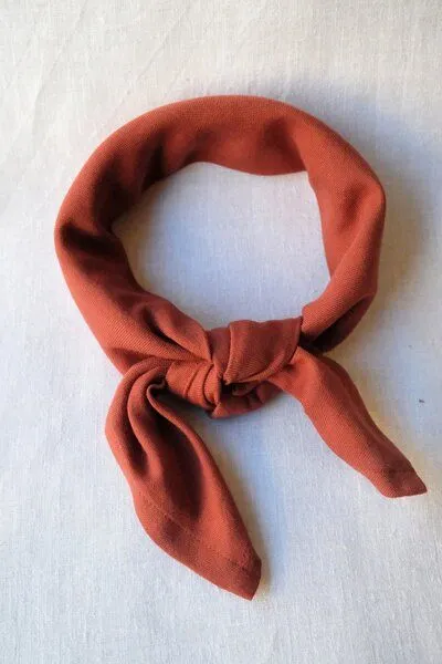 Jyoti - Fair Works Jyoti - Fair Works Baumwoll Bandana Dupatti, Mahagoni, – Produktbild 2 von 4