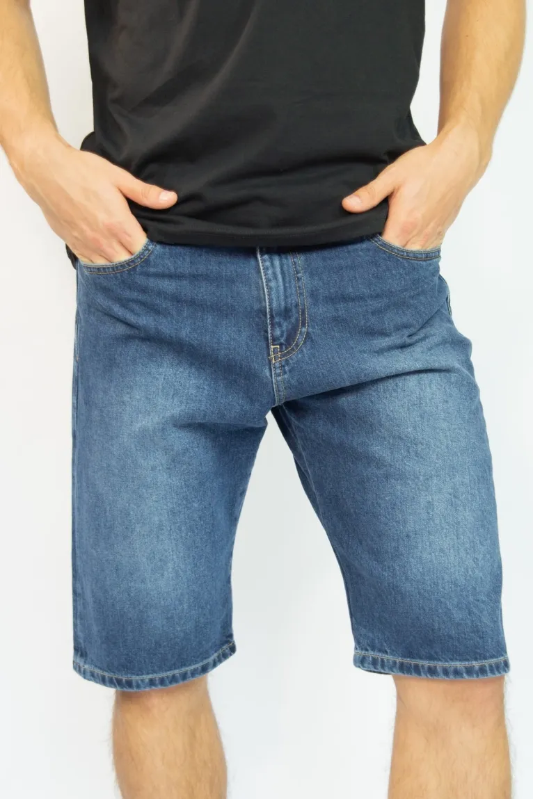 TORLAND TORLAND Herren vegan Denim Shorts Shane, Dunkelblau, – Produktbild 2 von 2