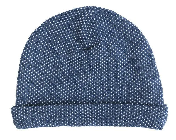 Leela Cotton Leela Cotton Beanie Indigo - 2660, Blue, – Produktbild 1 von 2