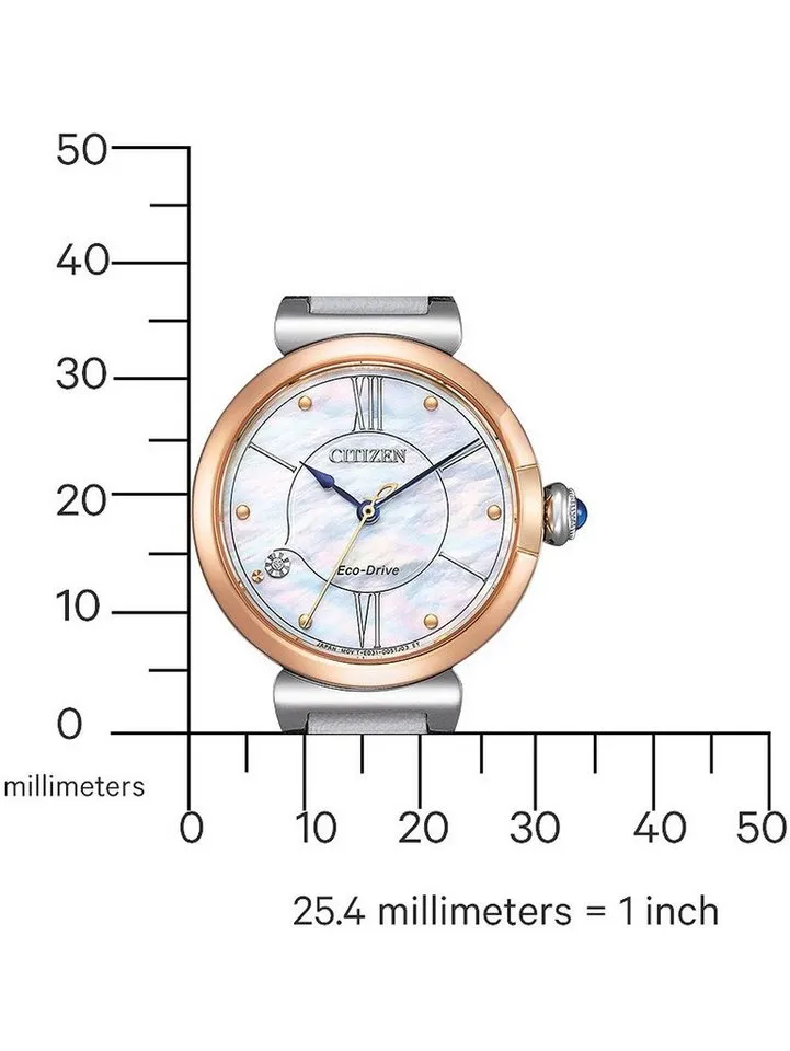 Citizen Citizen Quarzuhr Citizen EM1074-15D Eco-Drive Elegance Damenuhr 30mm 5ATM Citizen EM1074-15D Eco-Drive Elegance Damenuhr 30mm 5ATM – Produktbild 4 von 5