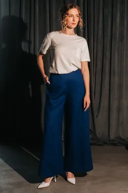De IONESCU De IONESCU Damen vegan Hose Palazzo Leinen – Produktbild 1 von 1