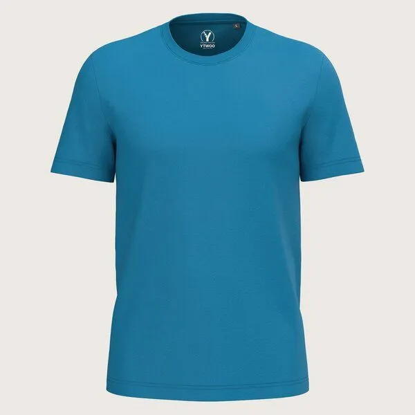 YTWOO YTWOO Regular Herren T-Shirt Light, Tropical blue, – Produktbild 1 von 2