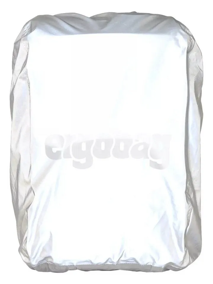 Ergobag Ergobag Rucksack-Regenschutz Regenschutz für Schulranzen (1-St), reflektierend, Silberfarben, – Produktbild 4 von 7