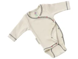 Engel natur Engel Natur Frühchen Baby-Wickelbody Langarm natur, blaue Naht Gr. 44 – Produktbild 1 von 1