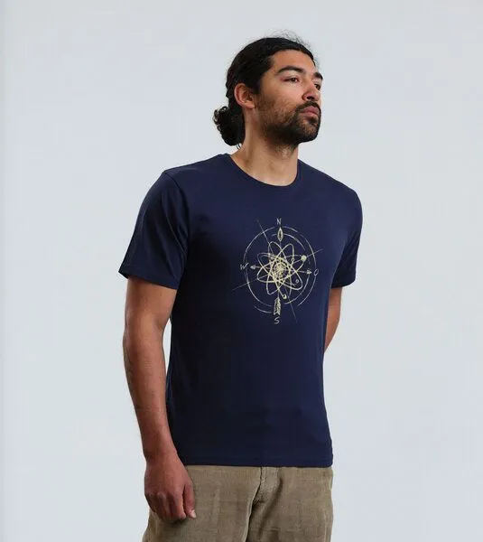 Gary Mash GARY MASH T-Shirt Navigator aus Biobaumwolle, Dunkelblau (blau), – Produktbild 2 von 3