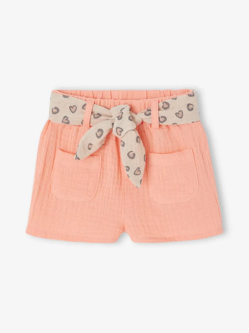 Vertbaudet Shorts mit, Koralle, – Produktbild 1 von 3