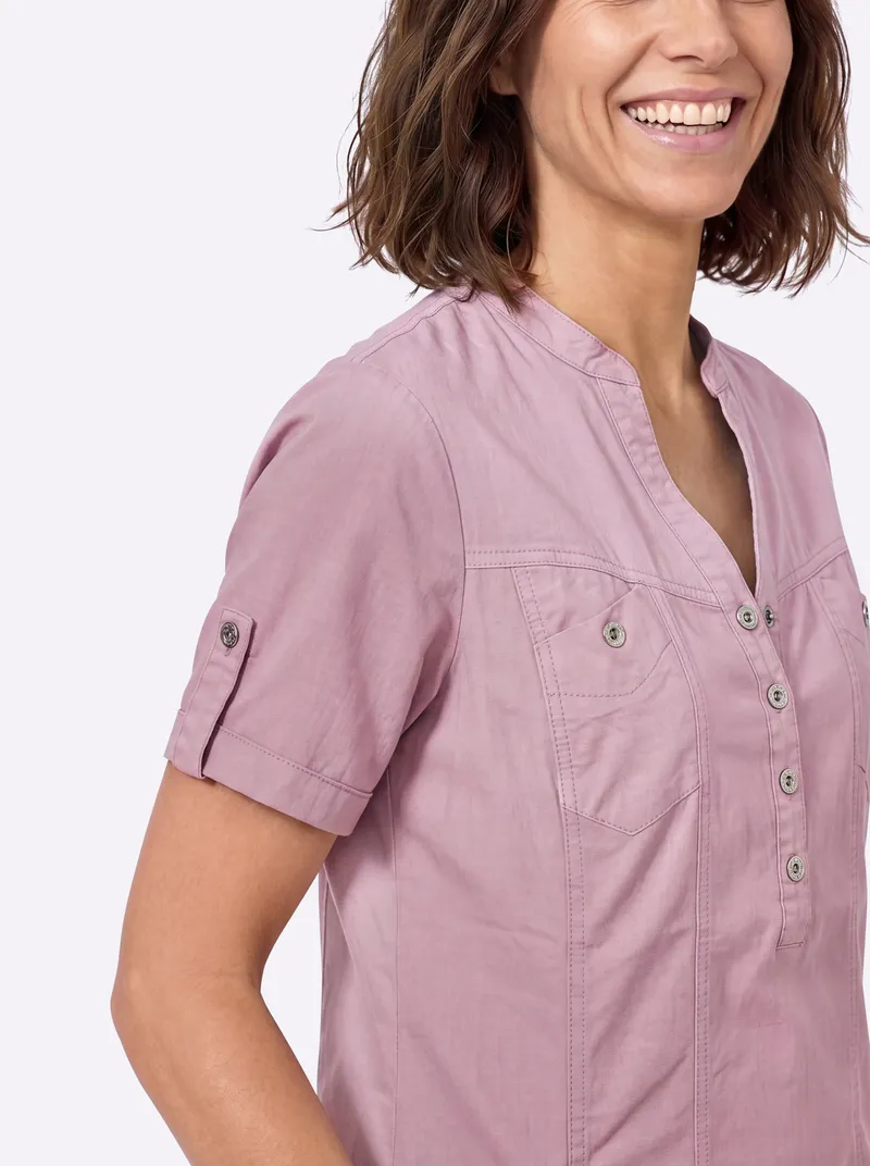 Witt Jeanskleid mauve, Mauve, – Produktbild 2 von 2