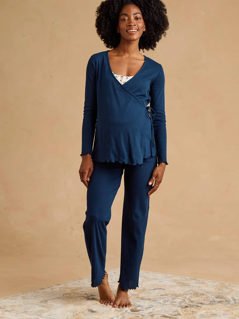 Envie De Fraise 3-teiliges Loungewear-Set für Schwangerschaft & Stillzeit ENVIE DE FRAISE, Marine, – Produktbild 1 von 4