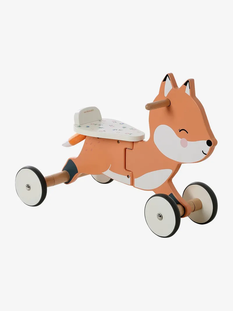 Vertbaudet Vertbaudet Baby Rutschfahrzeug Fuchs aus FSC®-Holz, Orange, – Produktbild 3 von 4