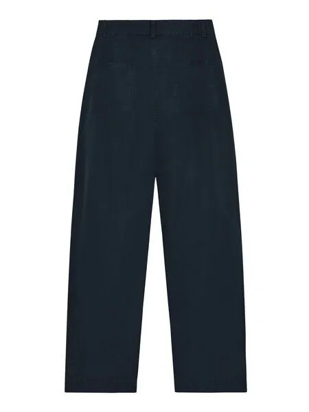 KnowledgeCotton Apparel KnowledgeCotton Apparel Hose Poplin, Total eclipse, – Produktbild 2 von 3