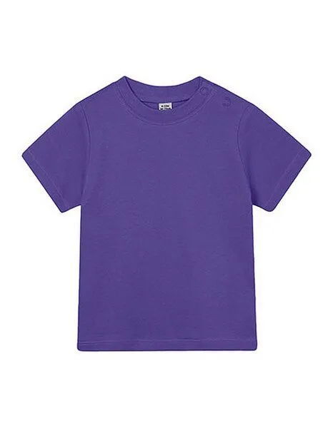 Babybugz Babybugz Baby T-Shirt 0 - 36 Monate 200 g/m² Bio Baumwolle Vegan, Purpur, – Produktbild 2 von 3