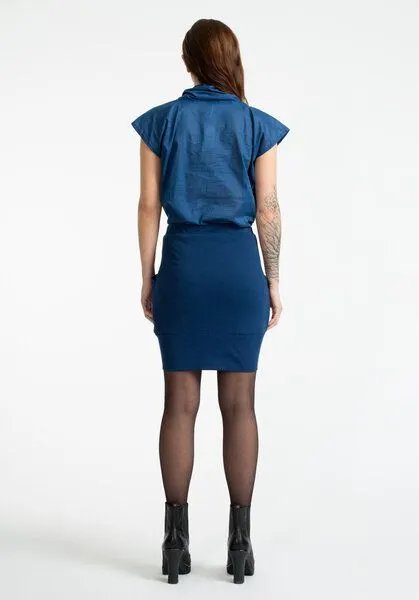 FORMAT FORMAT TOAT Bluse, Blau, – Produktbild 2 von 4